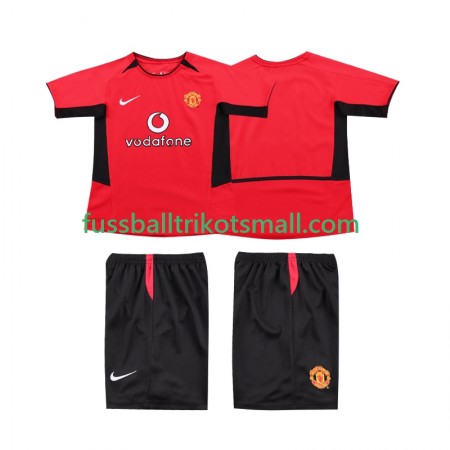 Fußballtrikots Manchester United 2004 Retro Kinder 2002 Kurzarm Heimtrikotsatz kaufen